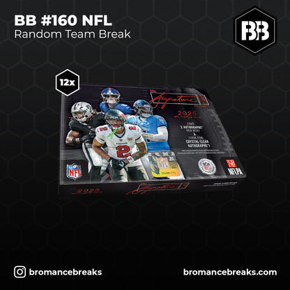 BB Break #160 / Topps Signature Class NFL FULL Case Hobby Box Break (12x Hobby) / RTB (Random Team Break)