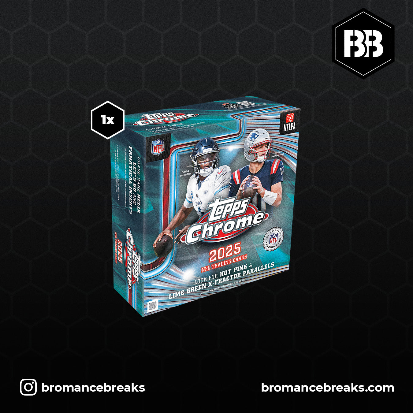 2025 NFL Topps Chrome Mega Box / SEALED NACH HAUSE
